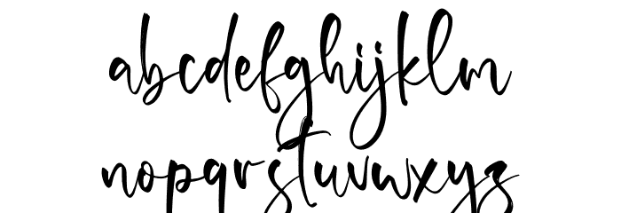 Fletchers フォント 小文字