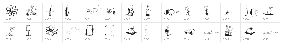 Fleur Aux Dents Character Map