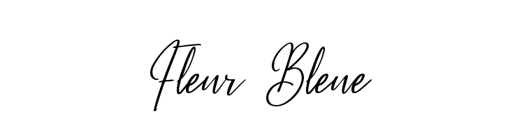 Fleur Bleue  免费字体下载