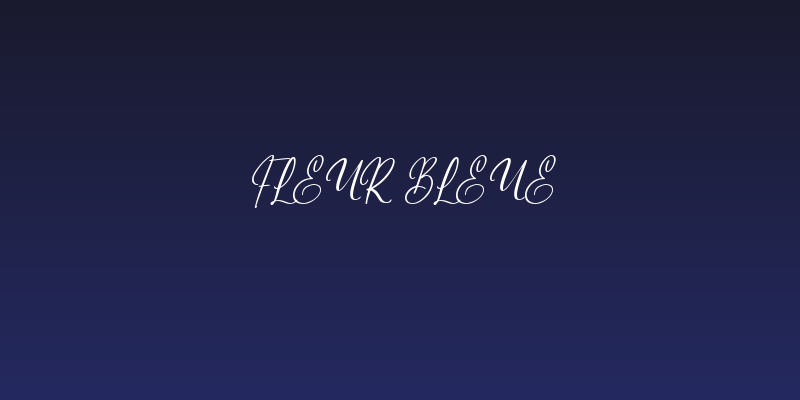 Fleur Bleue Social Header