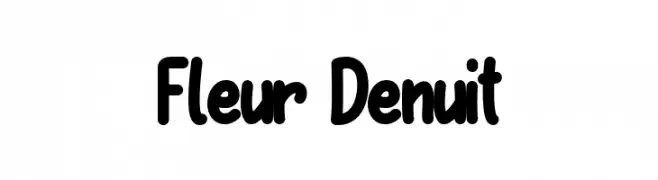 Fleur Denuit Schriftart
