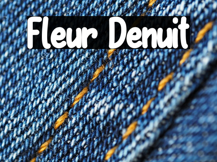 Fleur Denuit Schriftart examples