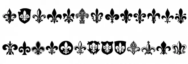 Fleur de Lis 字体 大写