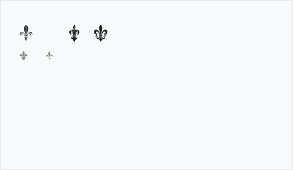 Fleur de Lys Regular Business Card