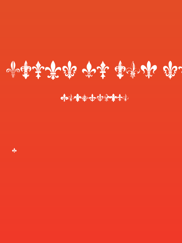 Fleur de Lys Regular Poster