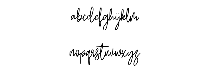 Fleurette Free Font LOWERCASE