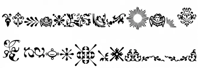 Fleurons Fuentes MINÚSCULAS