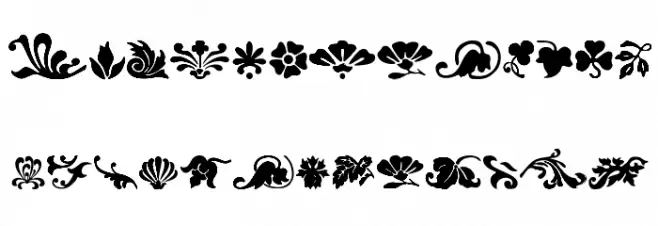 Fleurs Font Fonte MAIÚSCULAS
