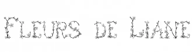Fleurs de Liane  font caratteri gratis