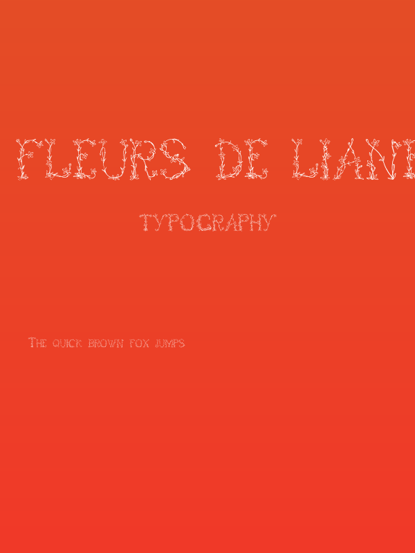 Fleurs de Liane Poster