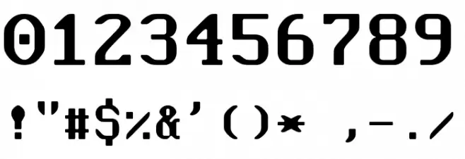 Flexi IBM VGA False Font OTHER CHARS