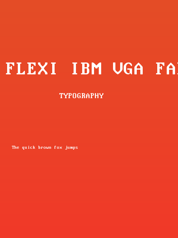 Flexi IBM VGA False Poster