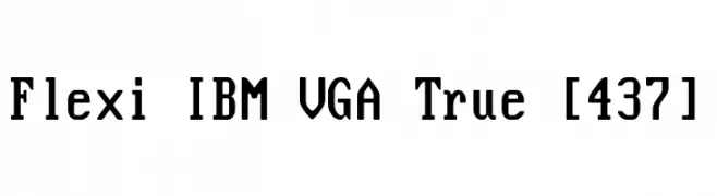 Flexi IBM VGA True [437]  Fuentes Gratis Descargar