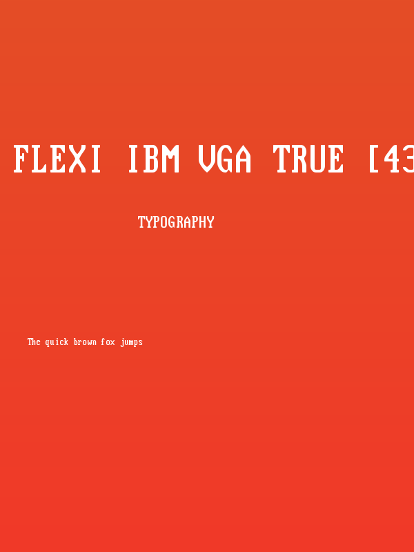 Flexi IBM VGA True [437] Poster