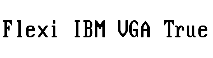 Flexi IBM VGA True  font caratteri gratis