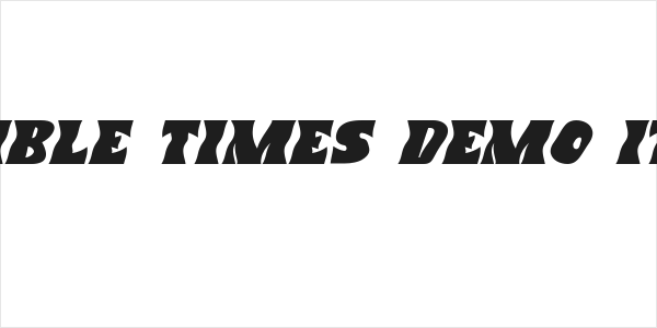Flexible Times Demo Italic Logo