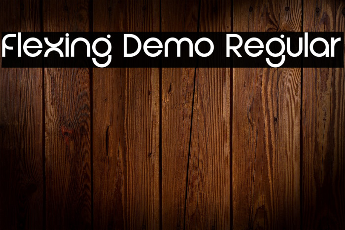 Flexing Demo Regular Example 1