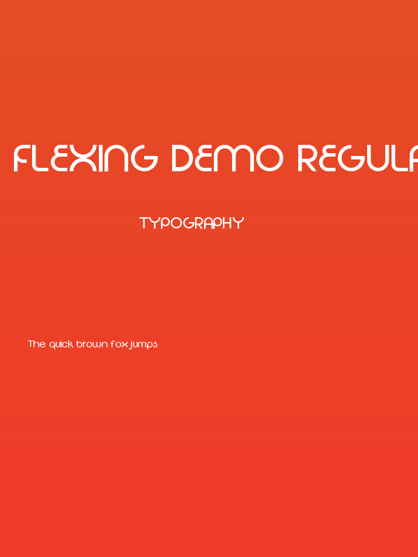 Flexing Demo Regular Poster