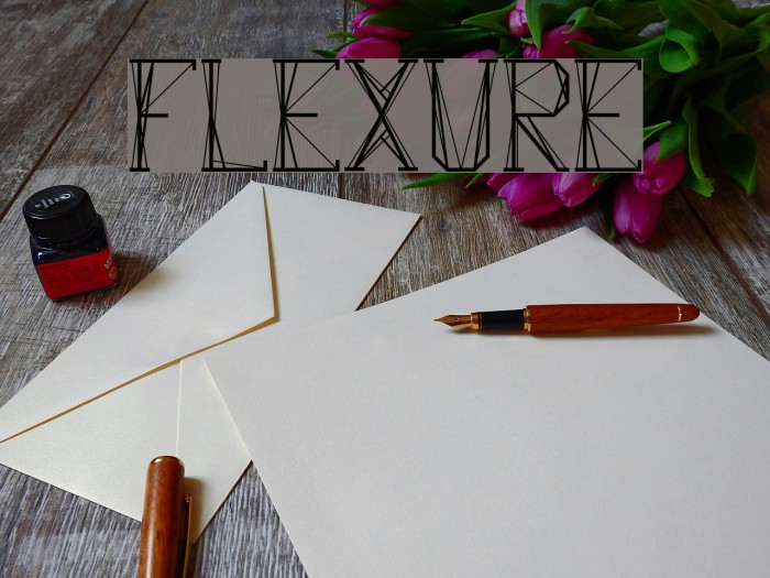 Flexure फ़ॉन्ट examples