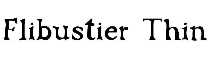 Flibustier Thin Шрифта
