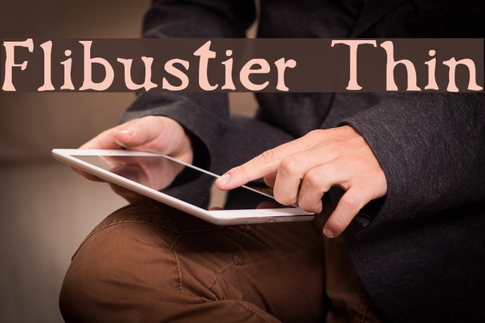 Flibustier Thin Font examples