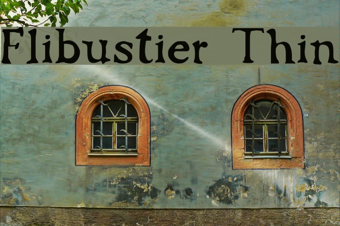 Flibustier Thin Font examples