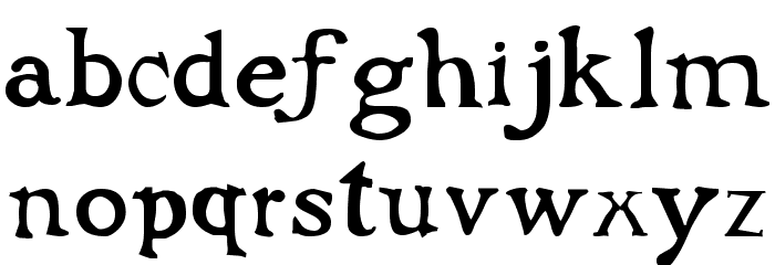 Flibustier Thin Font LOWERCASE