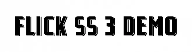 Flick SS 3 Demo  baixar fontes gratis