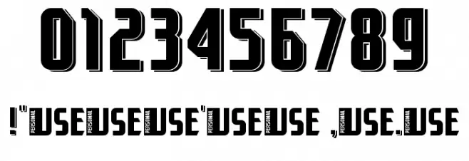 Flick SS 3 Demo フォント その他の文字