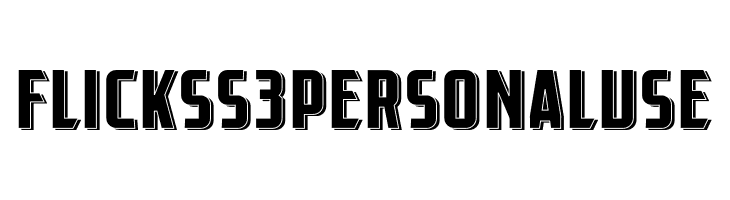 Flick SS 3 Personal Use  Frei Schriftart Herunterladen