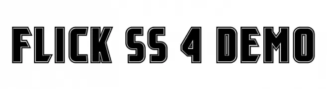 Flick SS 4 Demo  baixar fontes gratis