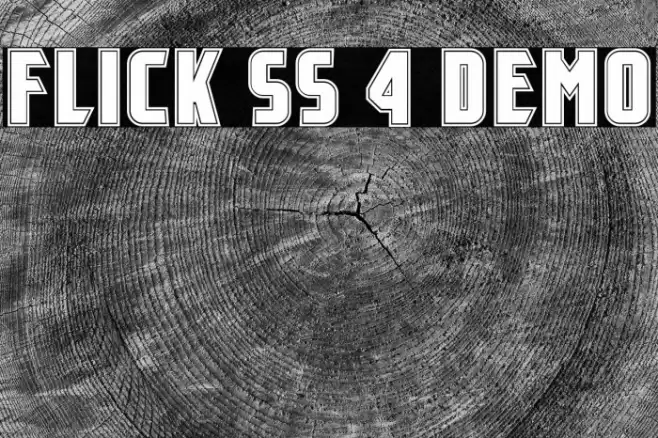 Flick SS 4 Demo フォント examples