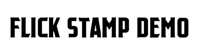 Flick Stamp Demo  baixar fontes gratis