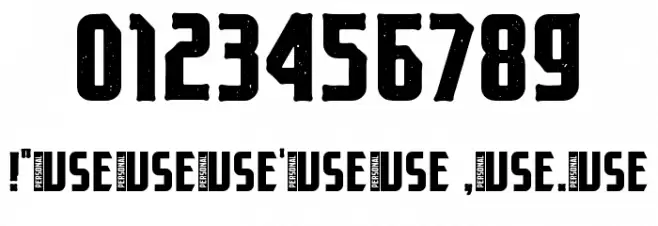 Flick Stamp Demo Font Alte caractere