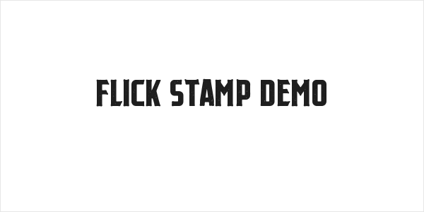 Flick Stamp Demo Logo