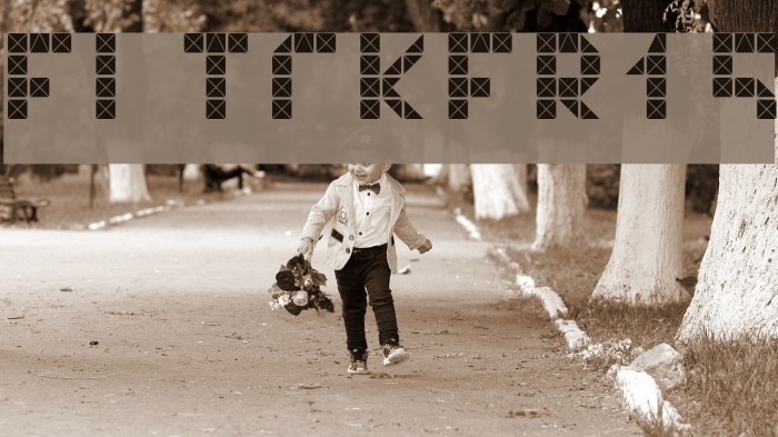 Flicker15 Font examples