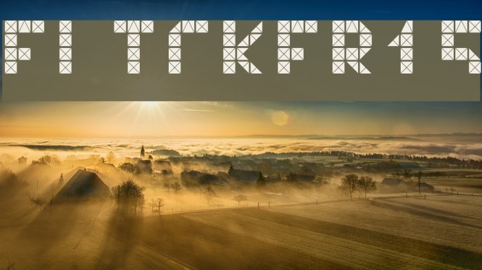 Flicker15 Font examples