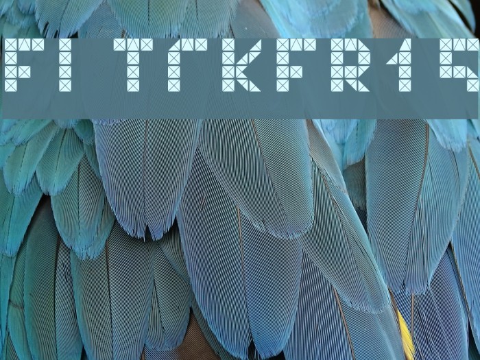 Flicker15 Font examples