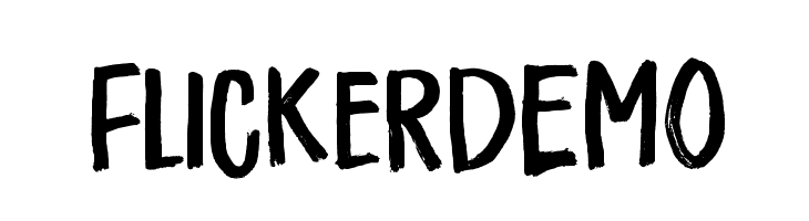 FlickerDEMO  Fuentes Gratis Descargar