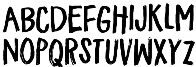 FlickerDEMO Шрифта ВЕРХНИЙ