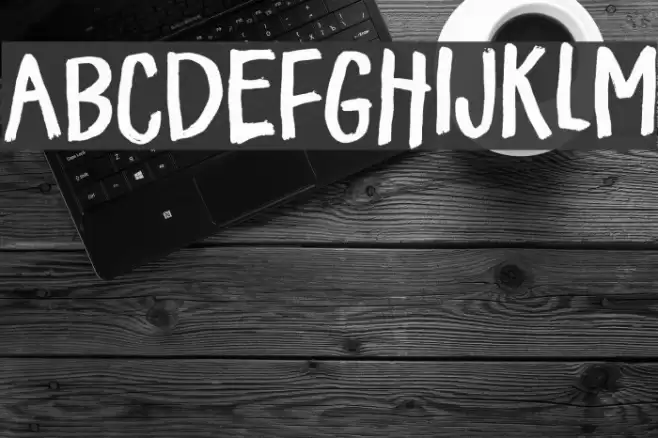 FlickerDEMO Font examples