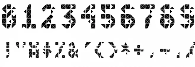 FlickerDamaged Font OTHER CHARS