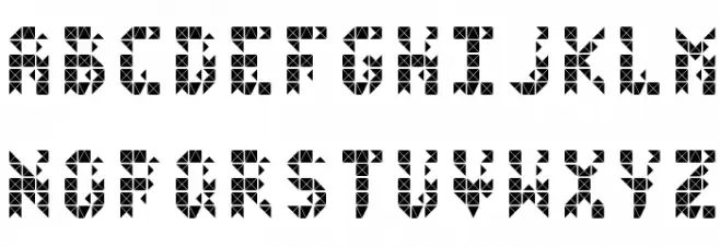 FlickerDamaged Schriftart Groß