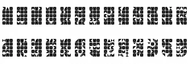 FlickerRandom フォント 大文字