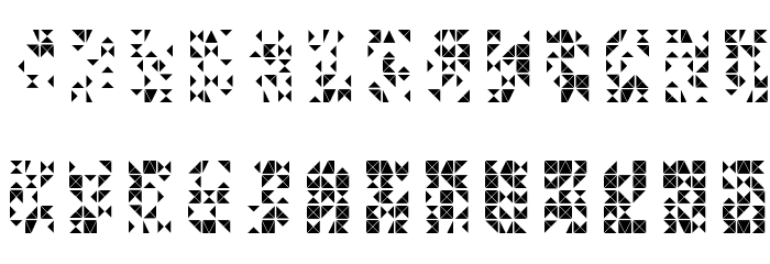 FlickerRandom Font LOWERCASE