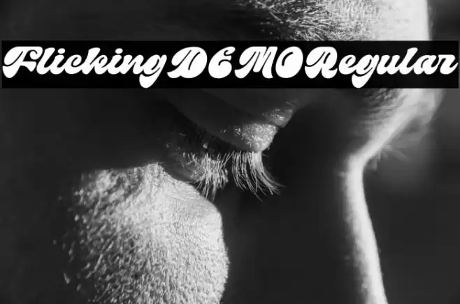 FlickingDEMO-Regular Font examples