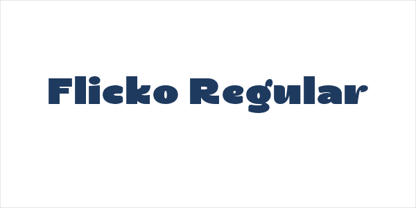 Flicko Regular Logo