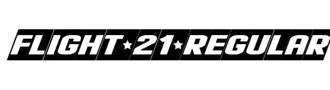 Flight 21 Regular  Frei Schriftart Herunterladen