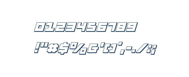 Flight Corps 3D Italic Other Characters