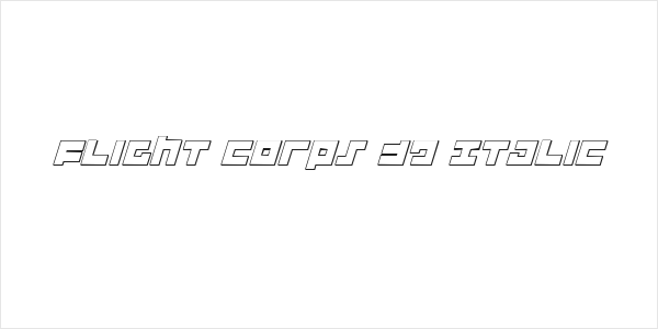 Flight Corps 3D Italic Logo
